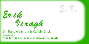 erik viragh business card